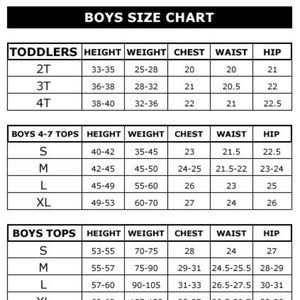 Us Boy Size Chart